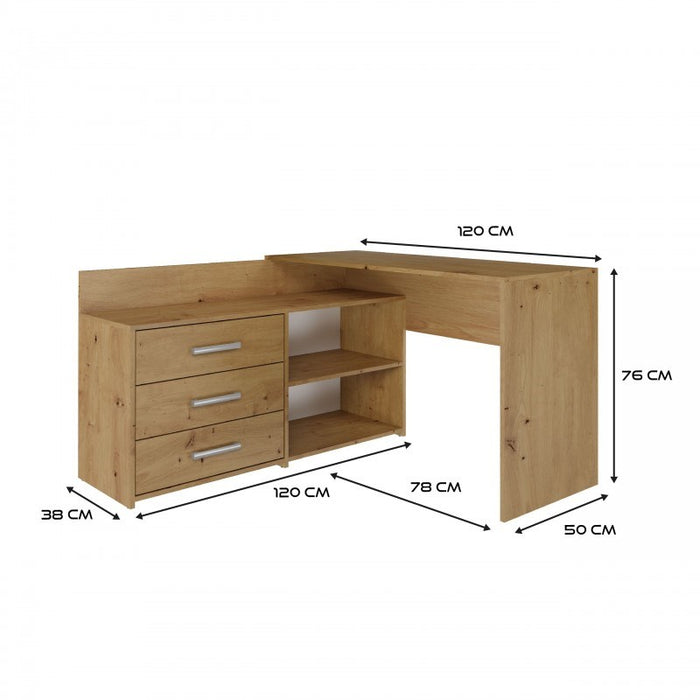 Компютърно бюро Topeshop DANY ANT/ART KPL