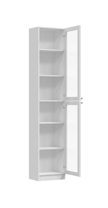 Витрина Topeshop W40 PAFOS BIA 2S KPL, бяла