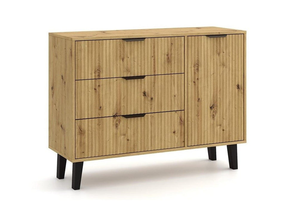 Скрин с чекмеджета SCANDI 1D3S SLIM OAK ARTISAN
