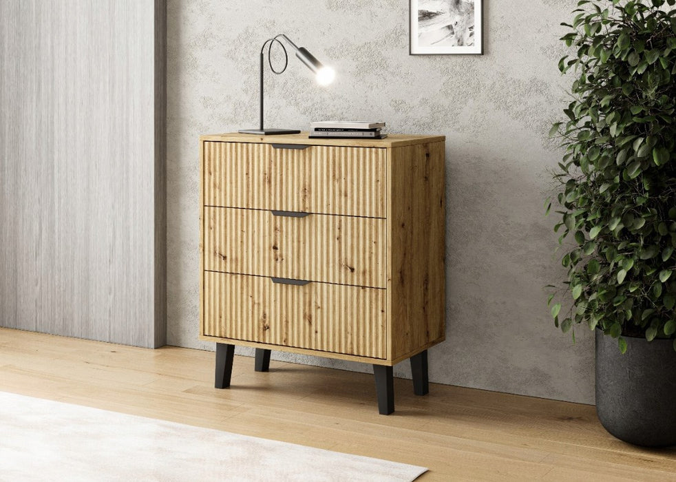 Скрин с чекмеджета SCANDI 3S SLIM OAK ARTISAN