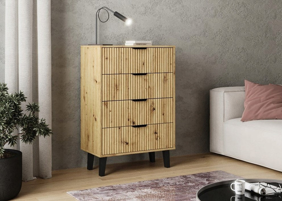 Скрин с чекмеджета SCANDI 4S SLIM OAK ARTISAN