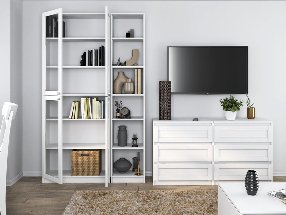 Витрина Topeshop W40 PAFOS BIA, бяла