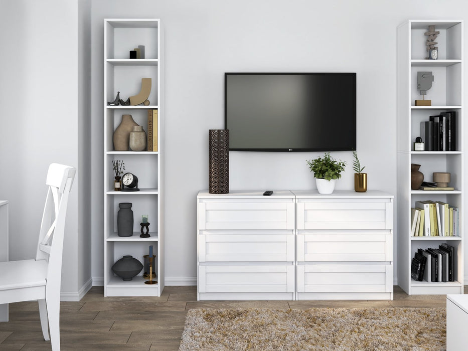 Витрина Topeshop W40 PAFOS BIA, бяла