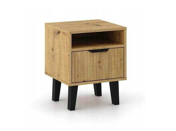 Нощно шкафче SCANDI 1S SLIM OAK ARTISAN