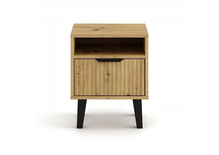 Нощно шкафче SCANDI 1S SLIM OAK ARTISAN