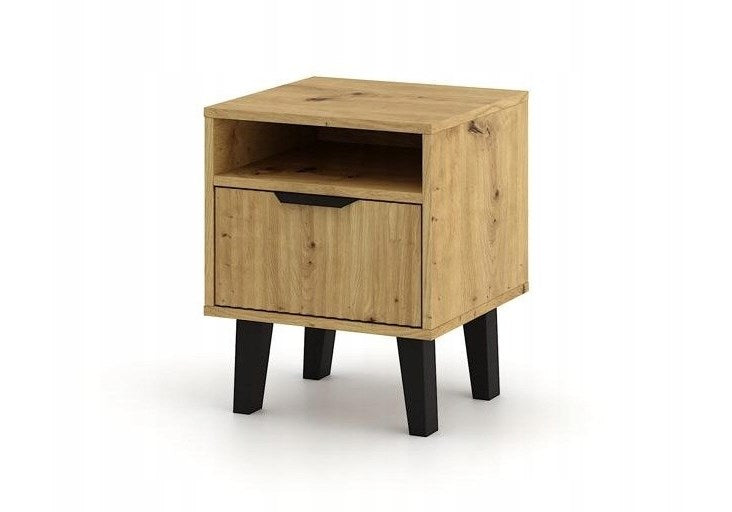 Нощно шкафче SCANDI 1S SLIM OAK ARTISAN