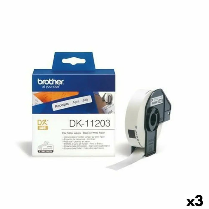 Топ етикети Brother DK-11203 17 x 87 mm (3 броя)