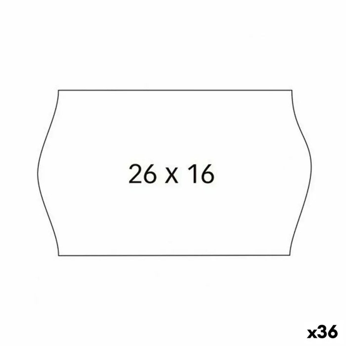 Топ етикети Бял 26 x 16 cm (36 броя)