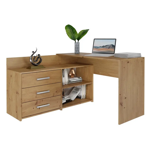 Topeshop DANY ARTISAN KPL компютърно бюро цвят дъб