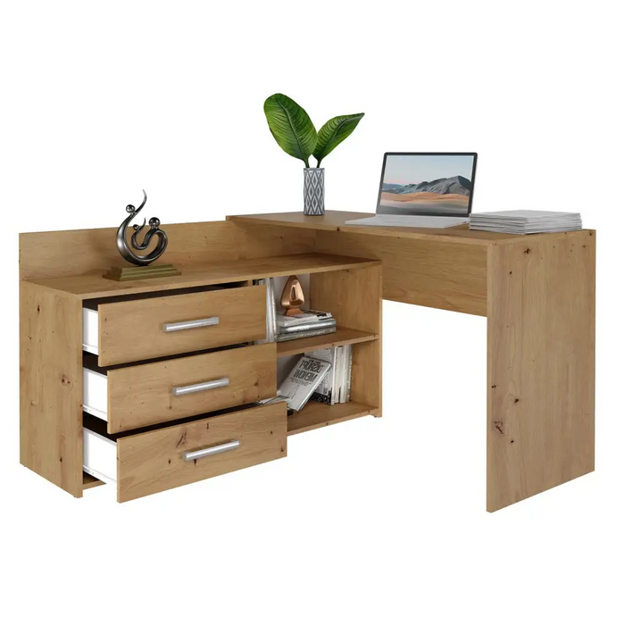 Topeshop DANY ARTISAN KPL компютърно бюро цвят дъб