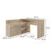 Topeshop DANY SONOMA KPL Бюро за компютър Цвят дъб