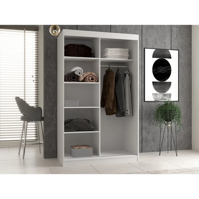 Topeshop IGA 120 BIEL B KPL гардероб/килер за спалня 7