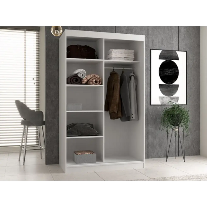 Topeshop IGA 120 BIEL C KPL гардероб/килер за спалня 7