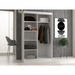 Topeshop IGA 120 BIEL C KPL гардероб/килер за спалня 7