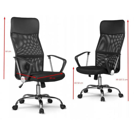 Topeshop KRZESŁO NEMO CZARNE офис/компютърен стол