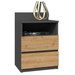 Topeshop M1 ANTRACYT/ARTISAN нощно шкафче/нощно шкафче 2