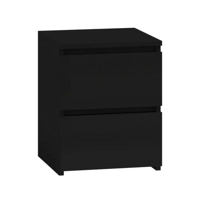 Topeshop M2 CZERŃ нощно шкафче/нощно шкафче 2 чекмеджета