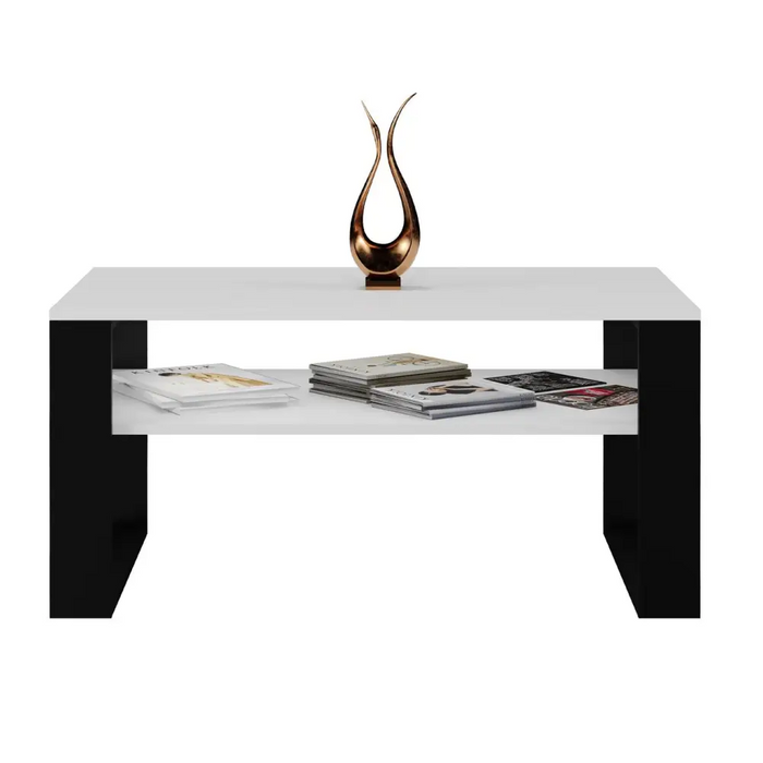 Topeshop MODERN 1P WHITE BLACK кафе/странична/крайна маса