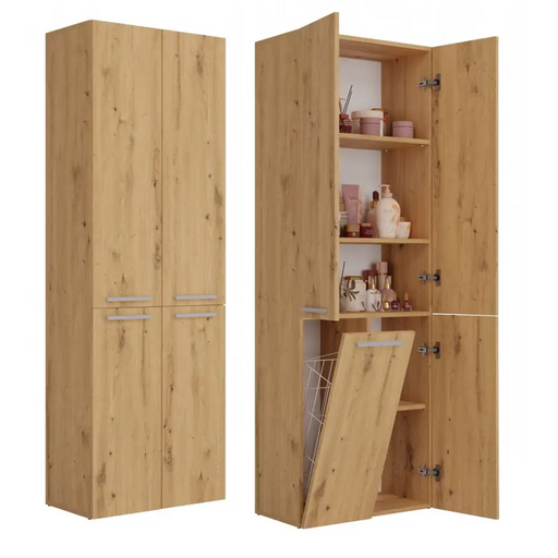 Topeshop NEL 1K DD ART KPL шкаф за баня дъб