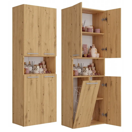 Topeshop NEL 1K DK ART KPL шкаф за баня дъб