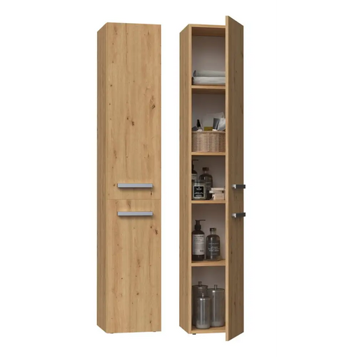 Topeshop NEL II ARTISAN шкаф за баня дъб