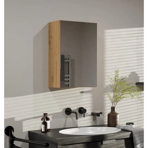 Topeshop POLA 1DL ARTISAN шкаф за баня дъб