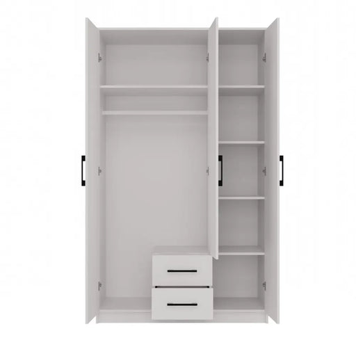 Topeshop ROMANA 120 BIEL гардероб/килер за спалня 6 рафта 3