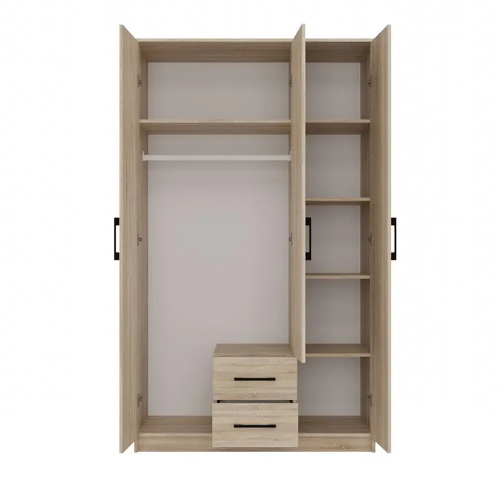 Topeshop ROMANA 120 SON L гардероб/килер за спалня 6 рафта