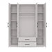 Topeshop ROMANA 160 BIEL гардероб/килер за спалня 11 рафта