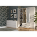 Topeshop ROMANA 160 BIEL гардероб/килер за спалня 11 рафта