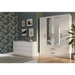 Topeshop ROMANA 160 BIEL гардероб/килер за спалня 11 рафта