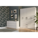 Topeshop ROMANA 160 BIEL KPLB гардероб/килер за спалня 11