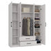 Topeshop ROMANA 160 BIEL KPLB гардероб/килер за спалня 11