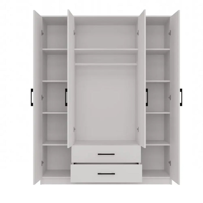 Topeshop ROMANA 160 BIEL KPLB гардероб/килер за спалня 11