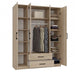 Topeshop ROMANA 160 SON гардероб/килер за спалня 11 рафта 4