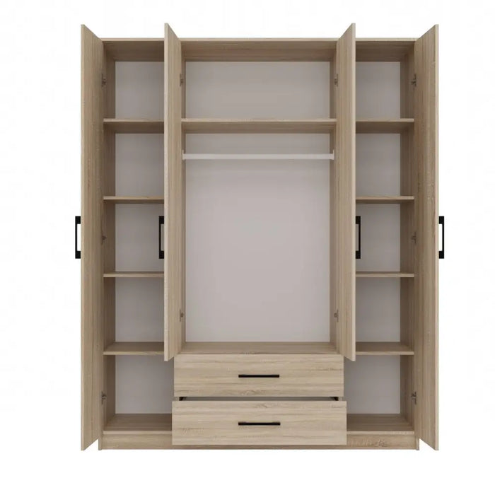 Topeshop ROMANA 160 SON гардероб/килер за спалня 11 рафта 4