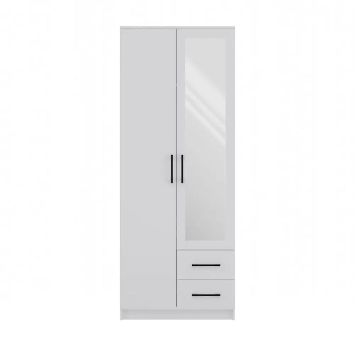 Topeshop ROMANA 80 BIEL L гардероб/килер за спалня 5 рафта