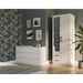Topeshop ROMANA 80 BIEL L гардероб/килер за спалня 5 рафта