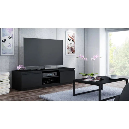 Topeshop RTV140 CZARNY Стойка за телевизор/развлекателен