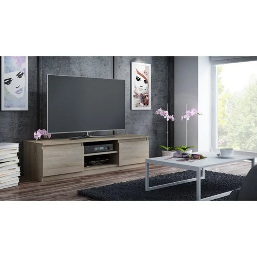 Topeshop RTV140 SONOMA Стойка за телевизор/развлекателен