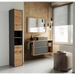 Topeshop S30 АНТРАЦИТ/АРТИСАН шкаф за баня