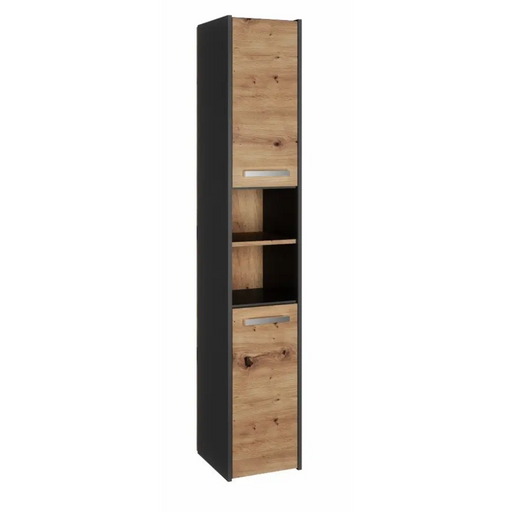 Topeshop S30 АНТРАЦИТ/АРТИСАН шкаф за баня