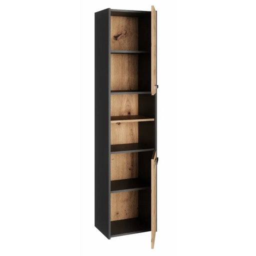 Topeshop S40 ANTRACYT/ARTISAN шкаф за баня