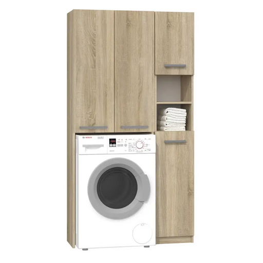 Topeshop ZESTAW MARPOL DD Шкаф за баня SONOMA Дъб
