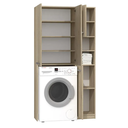 Topeshop ZESTAW MARPOL DD Шкаф за баня SONOMA Дъб