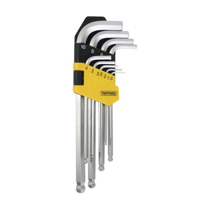 КОМПЛЕКТ ШЕСТОГРАМИ С ТОПЧЕ 1.5-10 MM TOPMASTER