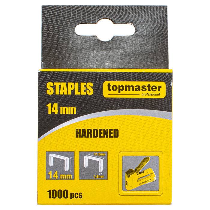 СКОБИ ЗА ТАКЕР 14 ММ TOPMASTER 1000 БРОЯ