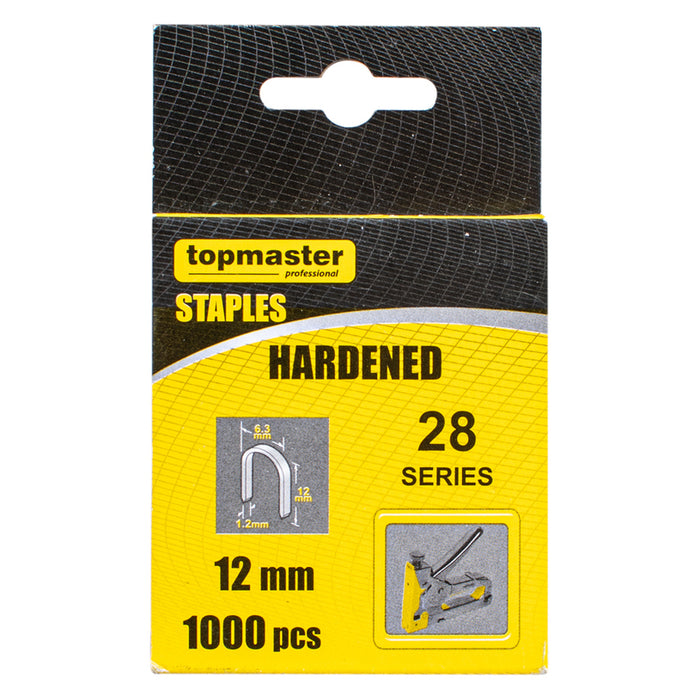 СКОБИ ЗА ТАКЕР ТИП 28 12X6.3 ММ TOPMASTER 1000 БРОЯ