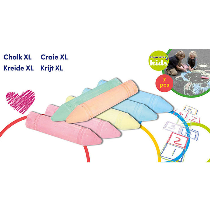 Тебешира Topwrite Kids XL (7 Части)