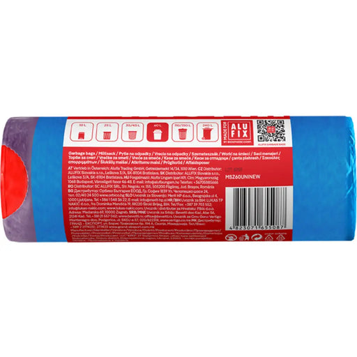 ТОРБИ ЗА ОТПАДЪЦИ 60L 15БР LDPE ALUFIX PREMIUM
